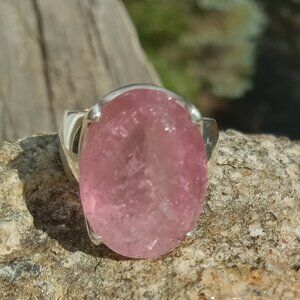 Beautiful Sugar Pink Tourmaline in 925